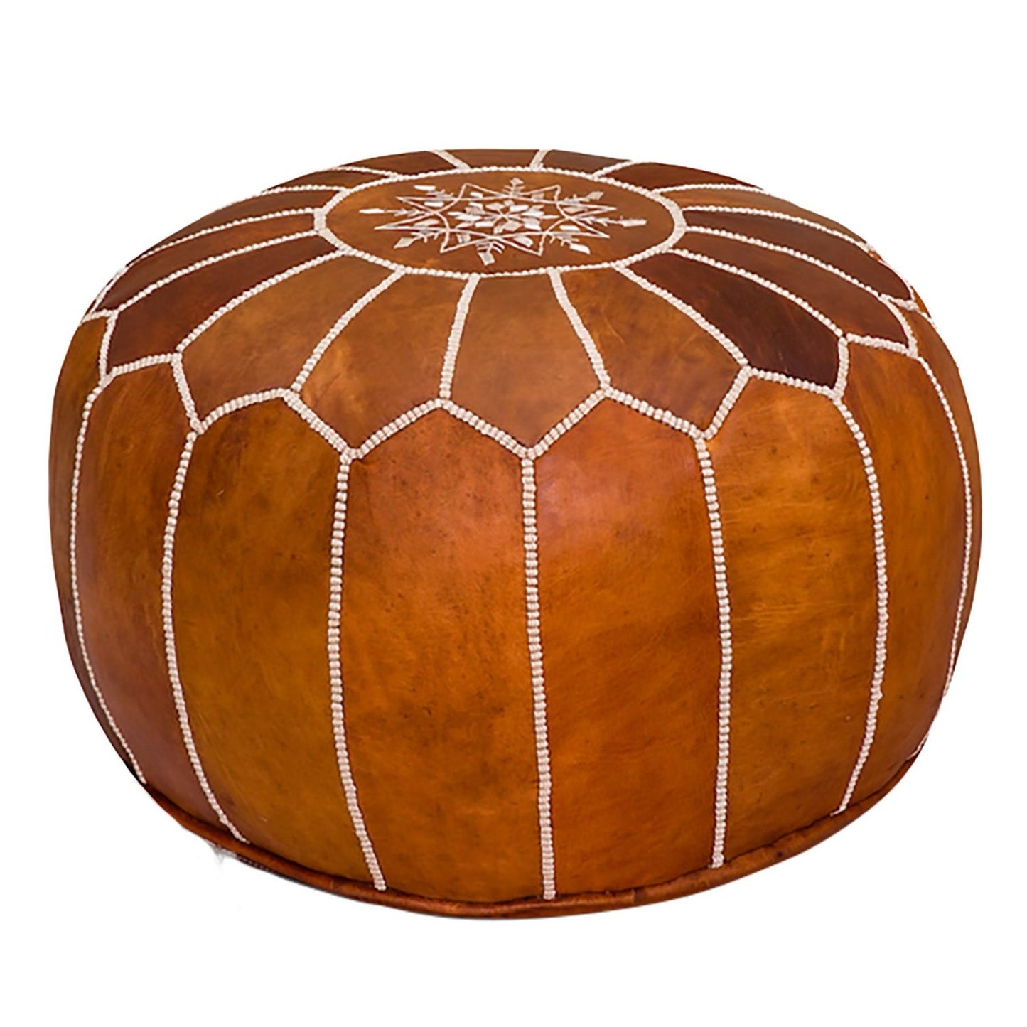 Moroccan Leather Poufs