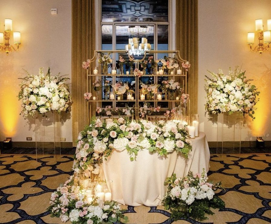 Gold + Glass Etagere