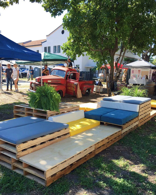 Wood Pallet Lounge - Multi-level