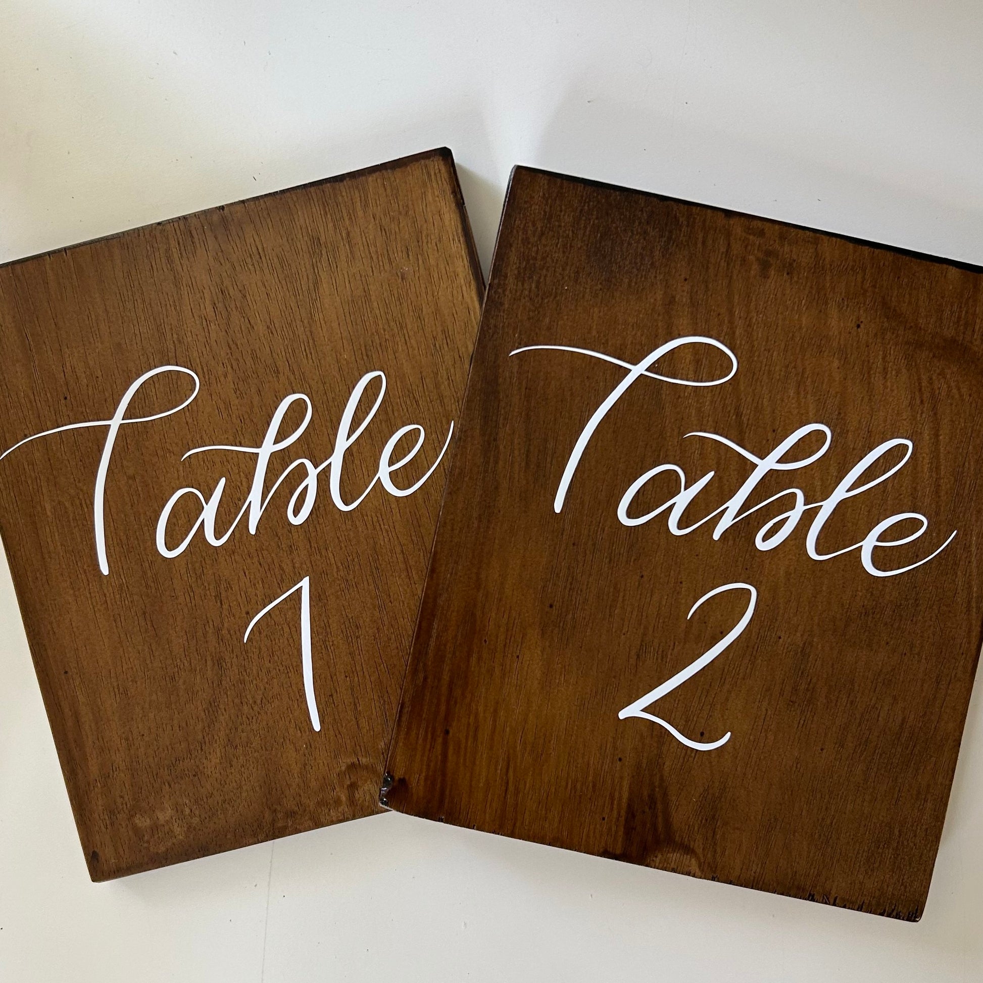 Wooden Table Numbers