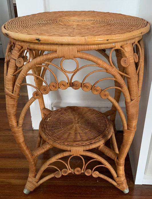 Rattan Side Table