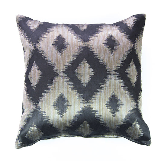 Uptown Ikat Pillow – Ebony/Gold
