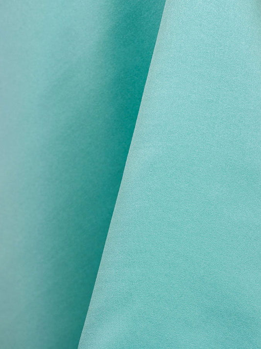 Lamour Matte Satin Aqua Linen