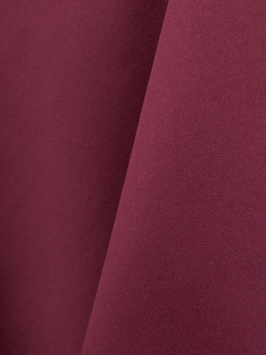 Lamour Matte Satin Burgundy Linen