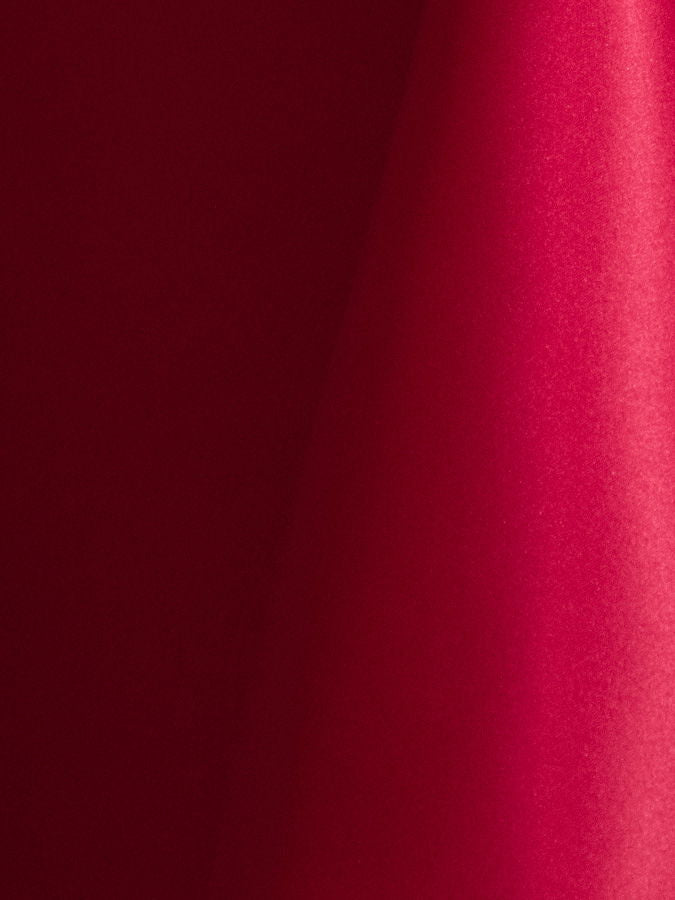 Lamour Matte Satin Cerise Linen