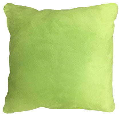 Lime Green Suede Pillow