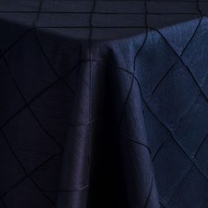 Pintuck Navy Linen