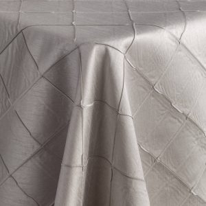 Pintuck Silver Linen