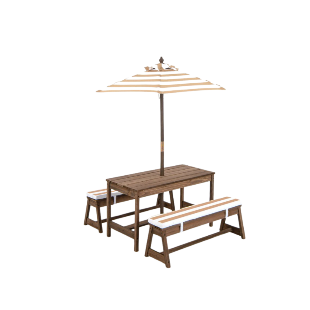 Kid's Picnic Table with Umbrella