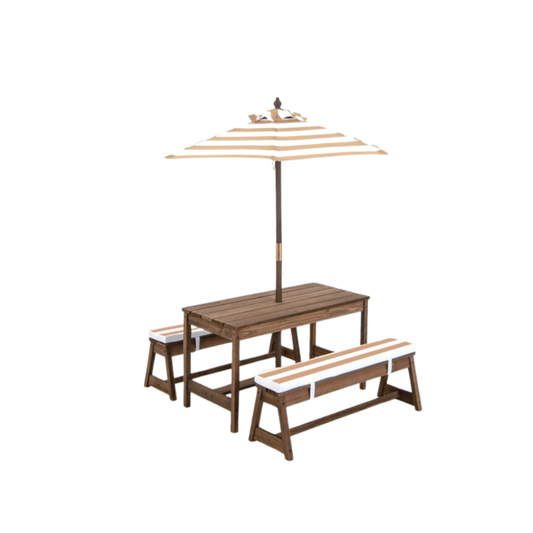 Kid's Picnic Table with Umbrella