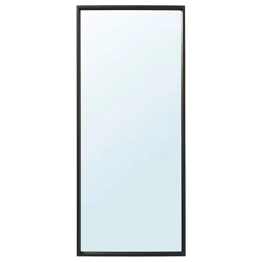 Freestanding Black-Framed Mirror