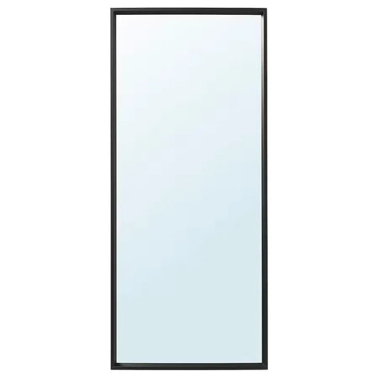 Freestanding Black-Framed Mirror