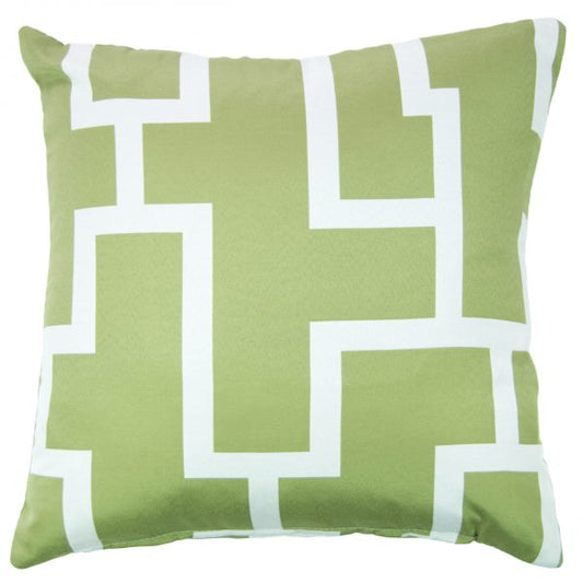 Malibu Maze Pillow – Stem Green