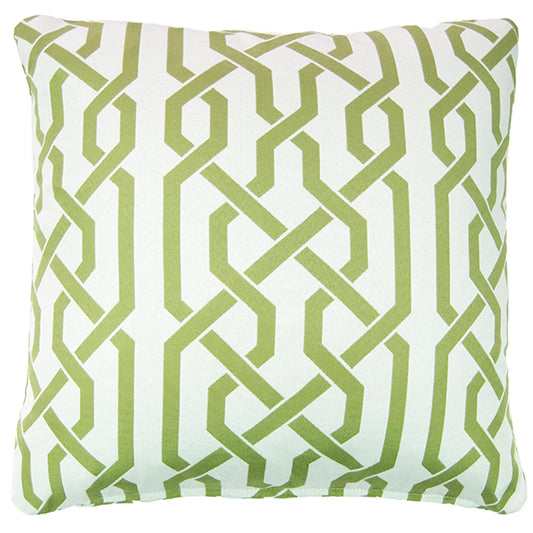 Malibu Trellis Pillow – Stem Green