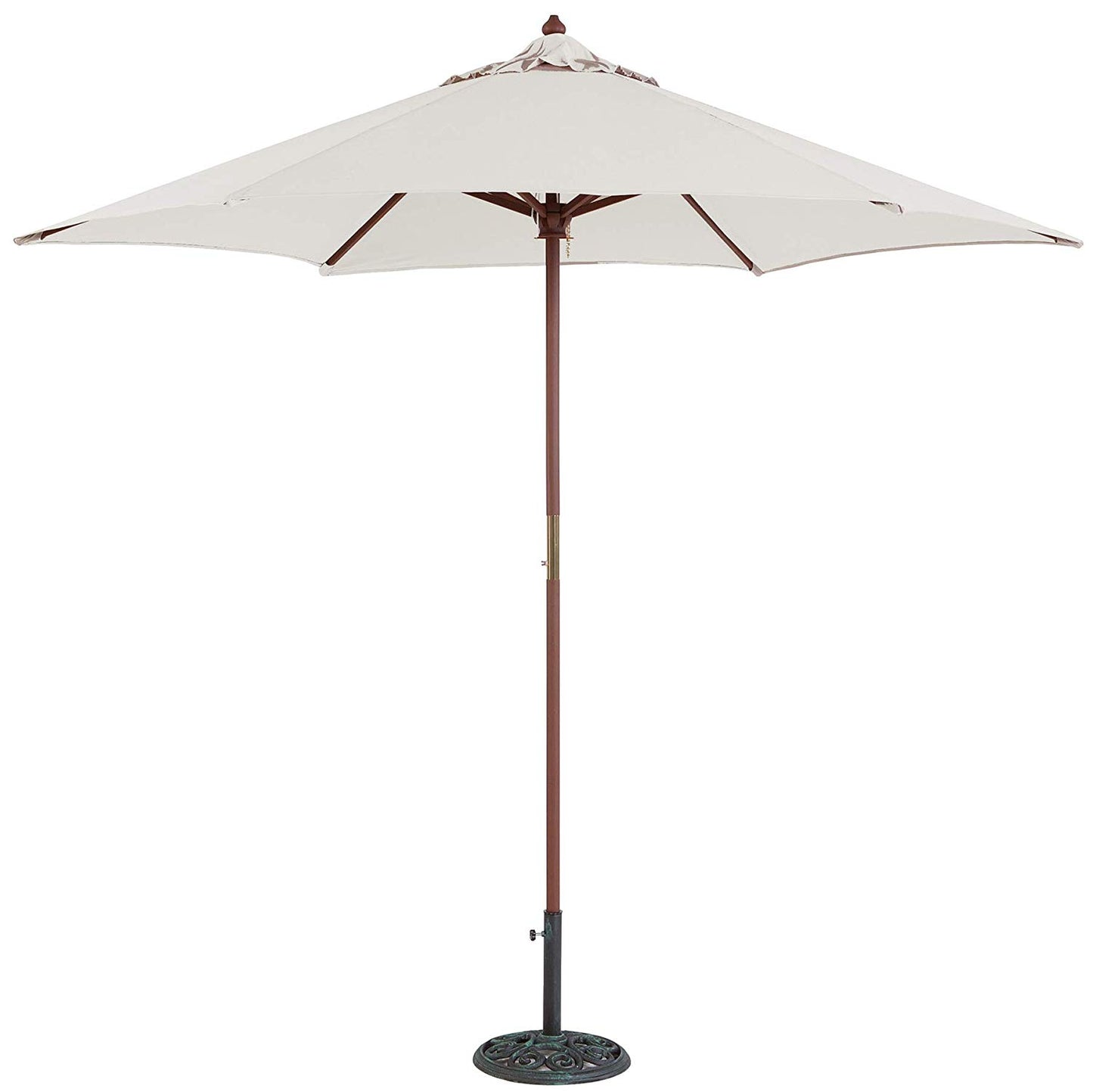 Natural – 9 ft. Wood Market Umbrella