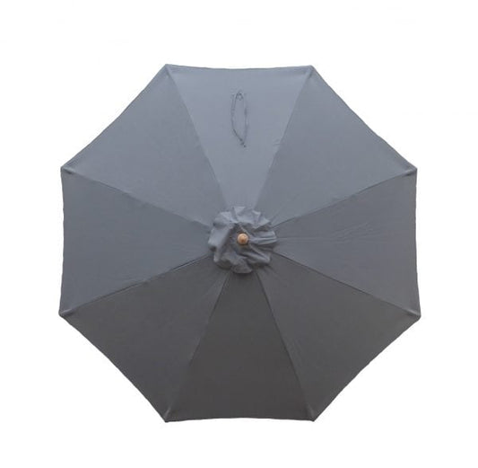 Grey 9' Market Umbrella