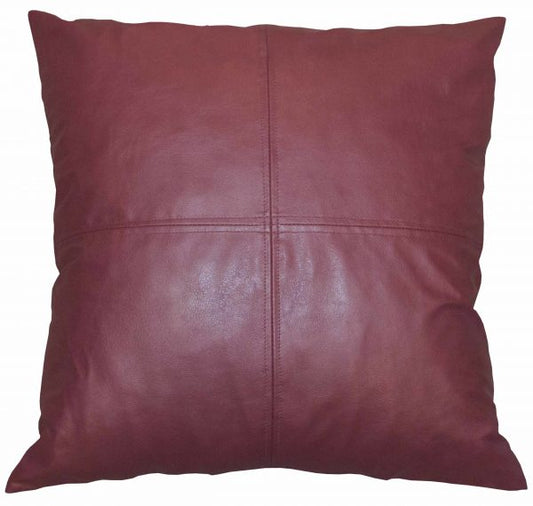 Merlot Wine Pillow – Leather