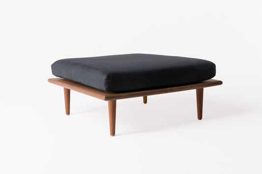 Black Modernica Square Ottoman