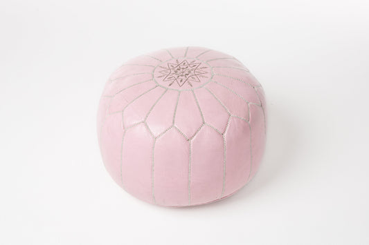 Light Pink Moroccan Pouf