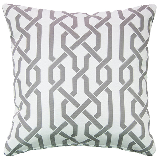 Newport Trellis Pillow – Grey
