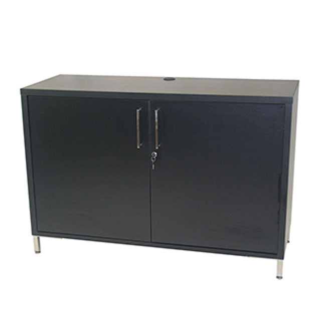 Storage Credenza with Legs - Black