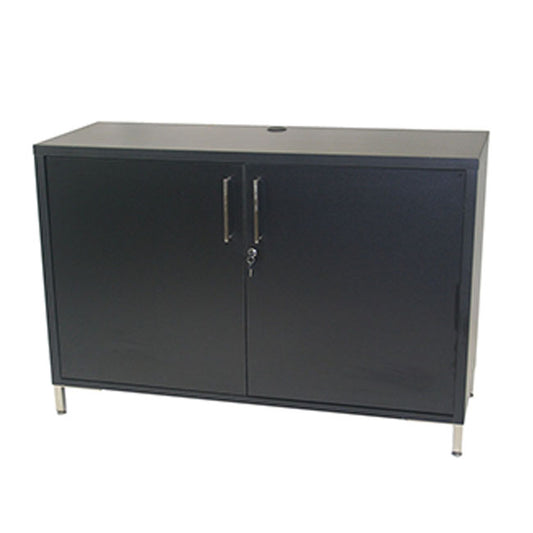 Storage Credenza with Legs - Black