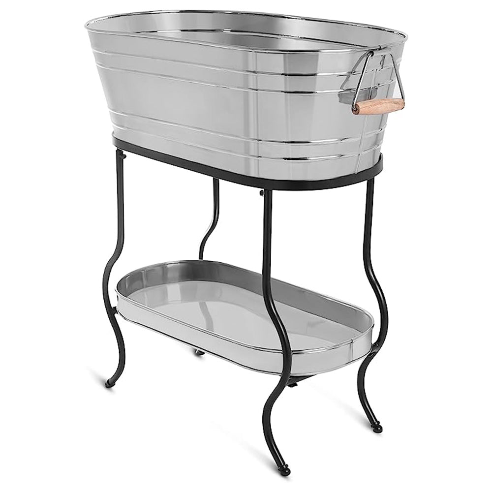 Oval Beverage Tub with Stand