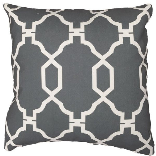 Palm Beach Arches Pillow – Charcoal Grey