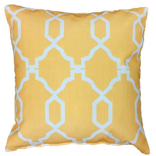 Palm Beach Arches Pillow – Sunflower Yellow
