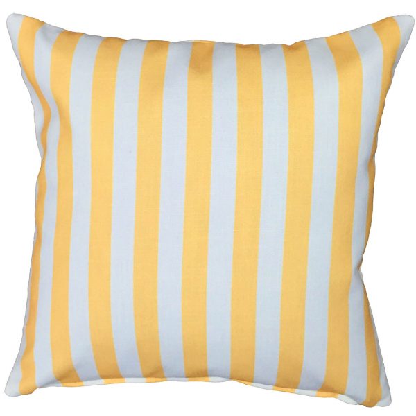 Palm Beach Striped Pillow – Sunflower Yellow