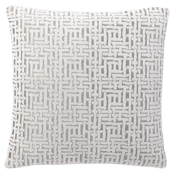 Stone White Crosshatch Velvet