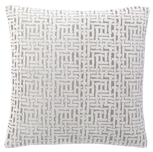 Stone White Crosshatch Velvet