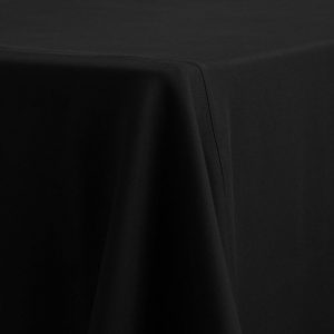 Polyester Black Linen