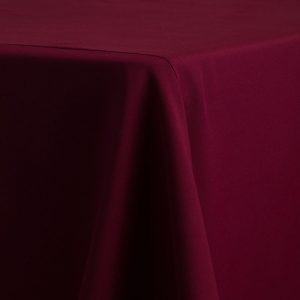 Polyester Burgundy Linen