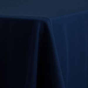 Polyester Navy Blue Linen