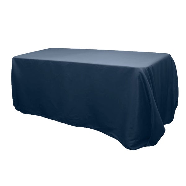 Navy Blue Rectangular Tablecloth 156″ X 90″