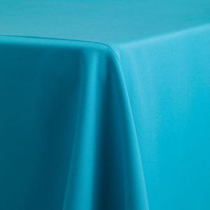Polyester Turquoise Linen