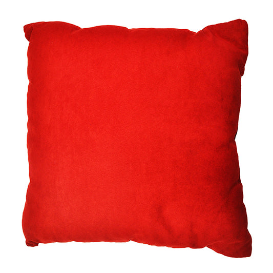 Red Suede Pillow