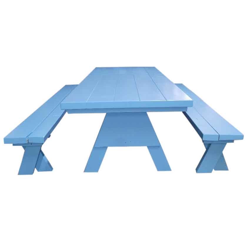 Children’s 6 ft. Sky Blue Picnic Table Set