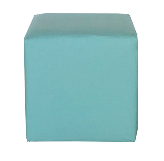 Cube Ottoman - Miami Aqua