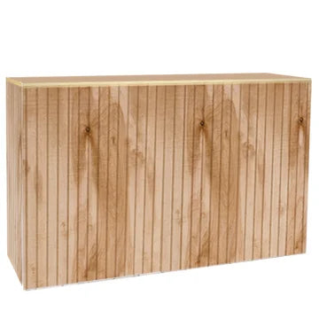 Wood Panelled Bar w/ Brass Trim