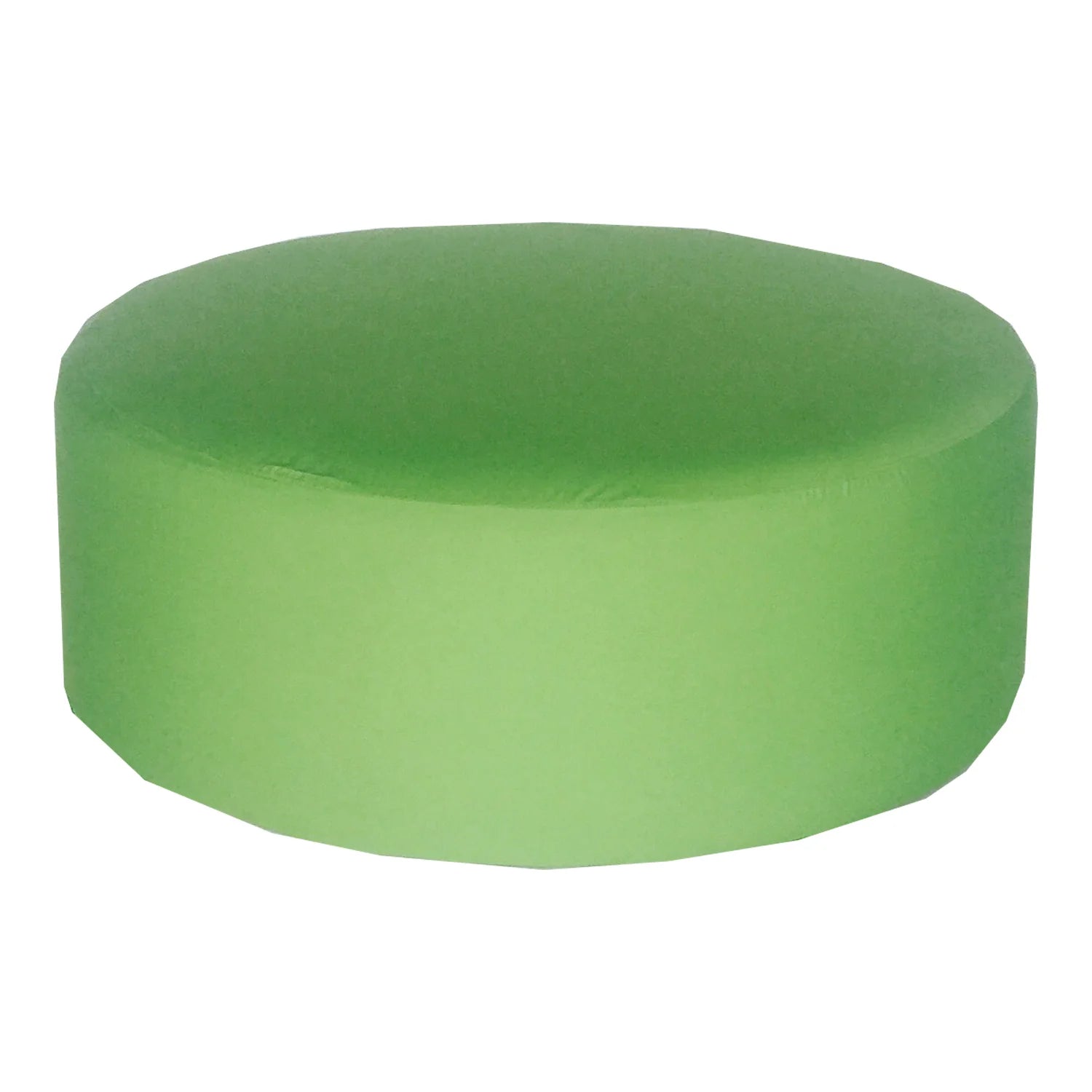 4' Round Ottoman - Apple Green