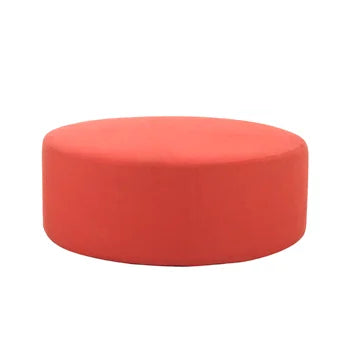 4' Round Ottoman - Coral