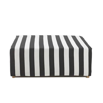 Big Square Ottoman - Stripes