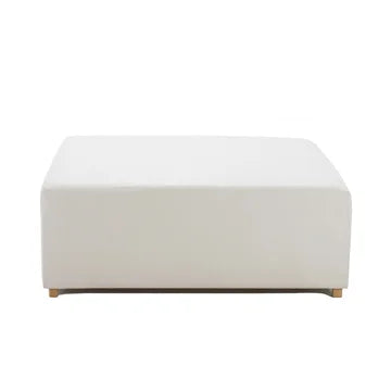 Big Square Ottoman - White