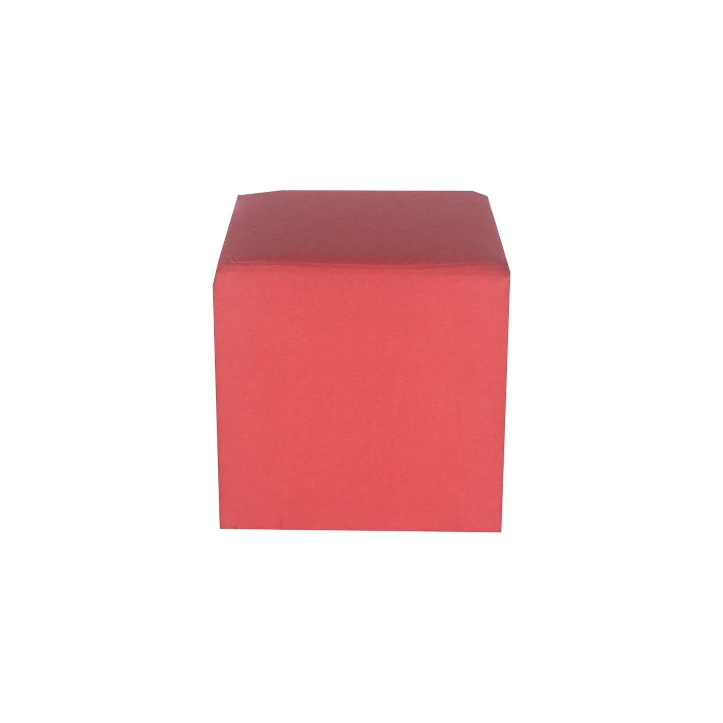Cube Ottoman - Coral