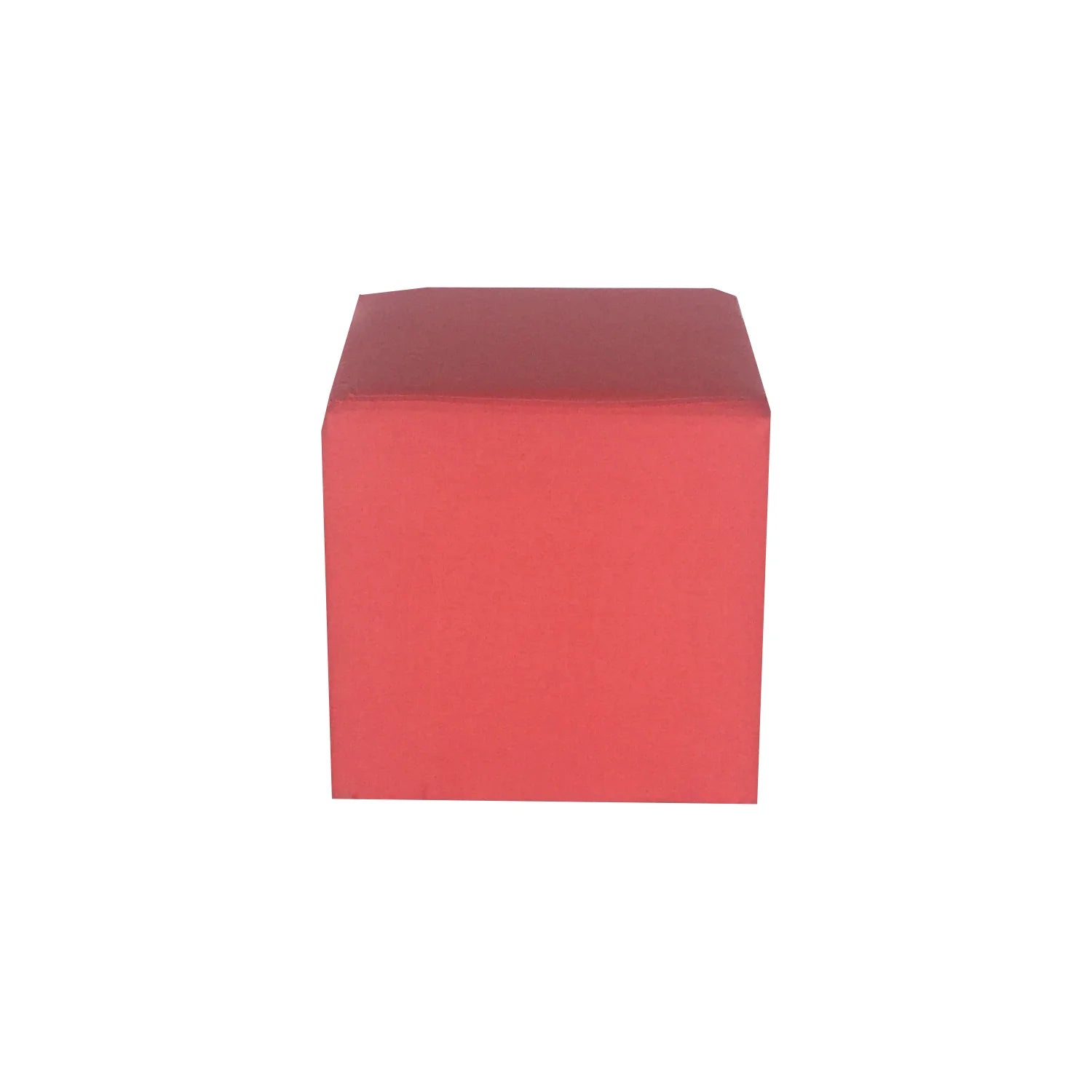 Cube Ottoman - Coral