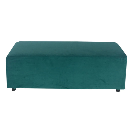 Rectangle Ottoman - Velvet Teal