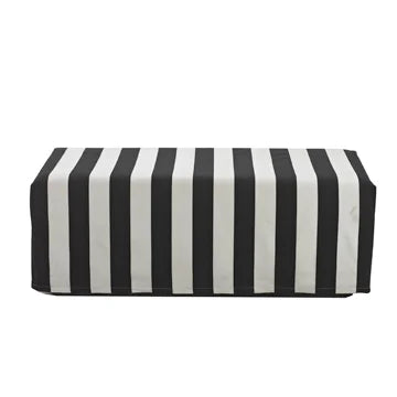 Rectangle Ottoman - Stripes