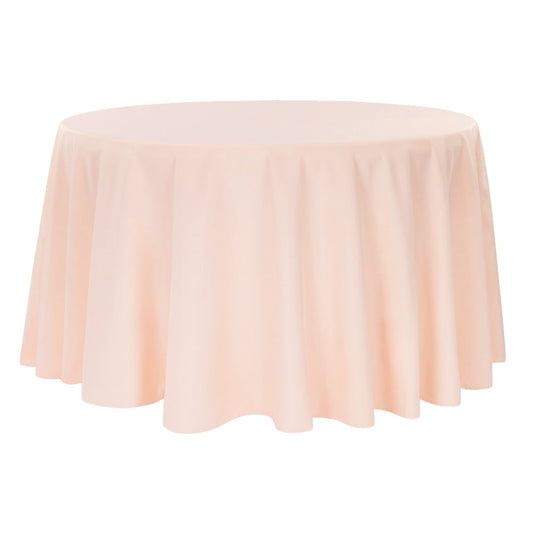 Blush Round Tablecloth 120″
